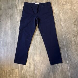 GAP Slim Cropped Pants in Deep Blue-Size 4
